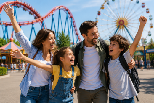 Giornata in Famiglia in un Parco Divertimenti Italiano