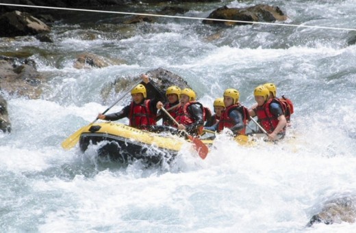 Rafting sul fiume Vorderrhein