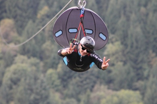 Zipline Marche sul Lago di Fiastra per 2 Persone