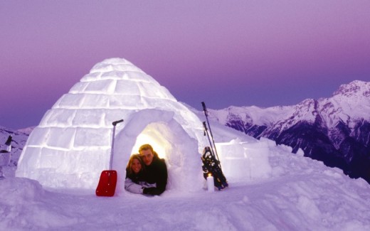 Notte in Igloo in Svizzera