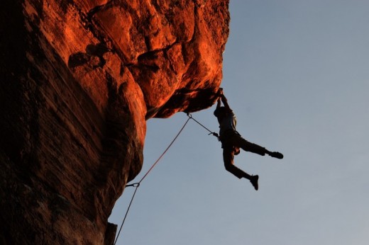 Arrampicata sul mar ligure