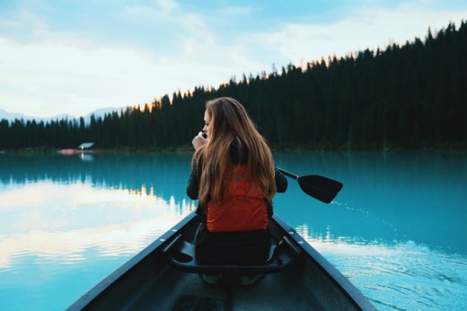 Lezione di canoa sul Lago di Cavedine