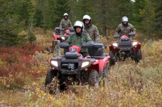 Nightless night quad bike safari in Lapland for two