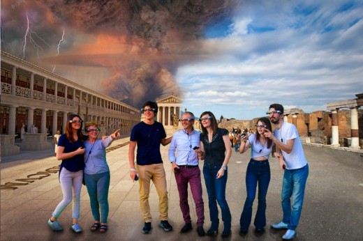 Tour in realtà aumentata di Pompei con cena e soggiorno 