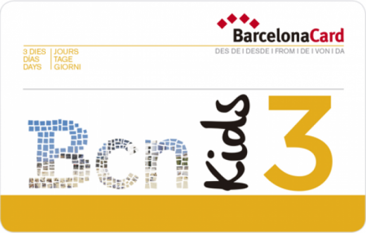 Barcellona Card 3 giorni per bambini (4-12 anni)