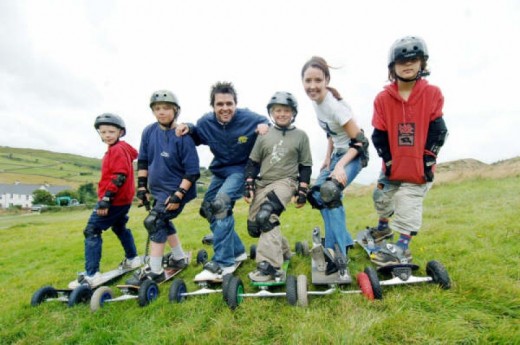 Skateboard di montagna a San Anton Berneck