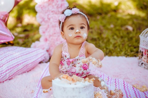 Servizio fotografico Smash Cake per il primo compleanno (Napoli)