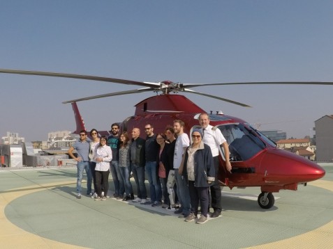 Volo panoramico di gruppo in elicottero sull'Adamello
