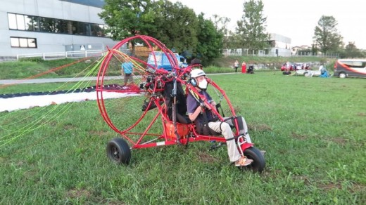 Volo in Paracarrello a Treviso