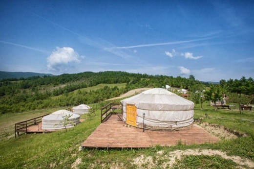 Soggiorno due notti in Yurta Lavanda con cena