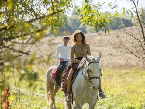 Passeggiata a cavallo a Bergamo