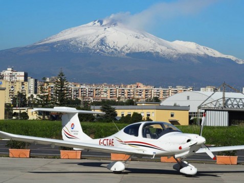 Sorvolo Cratere Etna e Taormina - 70 min