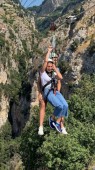Volo singolo per gruppo in zipline in Costiera Amalfitana