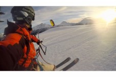 Snowkite in coppia in Valle d'Aosta