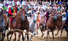 Palio di Siena on a private balcony