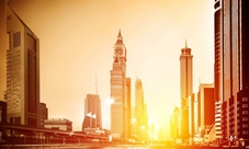 Dubai city tour with desert safari and dhow boat dinner cruise combo
