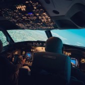 Volo panoramico con simulatore Boeing 737 800