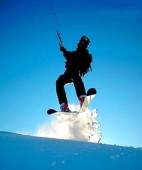 Snowkite in coppia in Valle d'Aosta