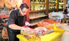 Wine tasting and Iberian ham tapas tour in Madrid