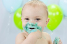 Servizio fotografico Smash Cake per il primo compleanno (Napoli)