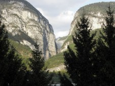 Percorso ferrato alla diga del Vajont