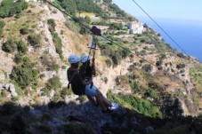 Volo in parallelo per quattro persone in zipline a Salerno