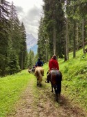 Percorso di Coppia a Cavallo in Val di Fassa