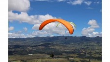 Volo con Parapendio al Tramonto