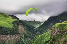 Lancio con parapendio a Torino