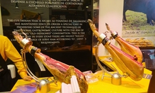 Wine tasting and Iberian ham tapas tour in Madrid