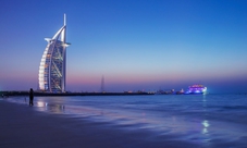 Dubai centro con Burj Al Arab e Burj Khalifa