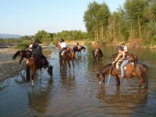 Uscita di un'ora e mezzo a cavallo per 2 in Toscana