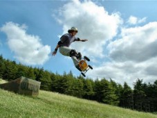 Mountain Boarding a Flims