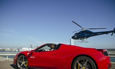 Barcelona driving experience package: supercar, helicopter and sail ride