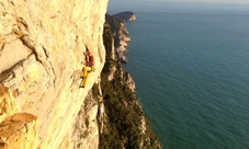 Arrampicata sul mar ligure