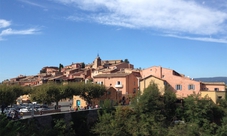 Avignon and the hilltop villages of Luberon from Aix en Provence