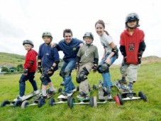 Skateboard di montagna a San Anton Berneck