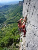 Arrampicata sul mar ligure