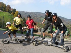 Mountain board per 2 a Flims, in Svizzera