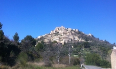 Avignon and the hilltop villages of Luberon from Aix en Provence
