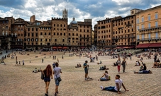 Palio di Siena on a private balcony