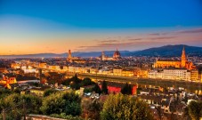 Tour serale in bicicletta elettrica a Firenze con vista mozzafiato da Piazzale Michelangelo