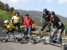 Skateboard di montagna a San Anton Berneck