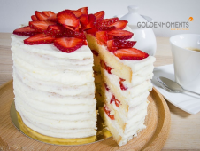 Torta Panna e Fragole