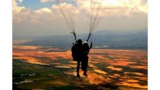 Volo con Parapendio al Tramonto