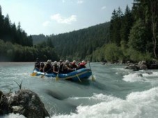 Rafting sul fiume Saane per due, Rougemont (GR)