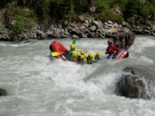 Rafting sul fiume Vorderrhein