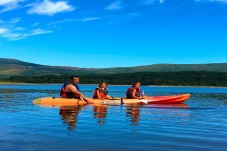 Lezione di canoa sul Lago di Cavedine