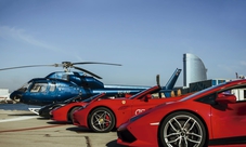 Barcelona driving experience package: supercar, helicopter and sail ride