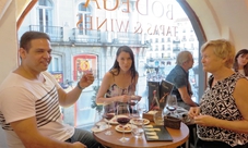 Wine tasting and Iberian ham tapas tour in Madrid